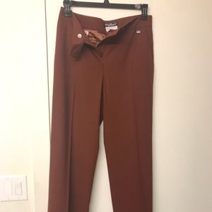 Salvatore Ferragamo burnt orange pants size 10